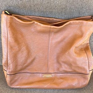 Coach pebbled leather hobo bag